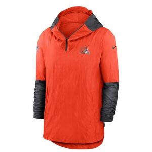 Men’s Cleveland Browns, Nike Sideline Pregame Player Quarter Zip Jacket